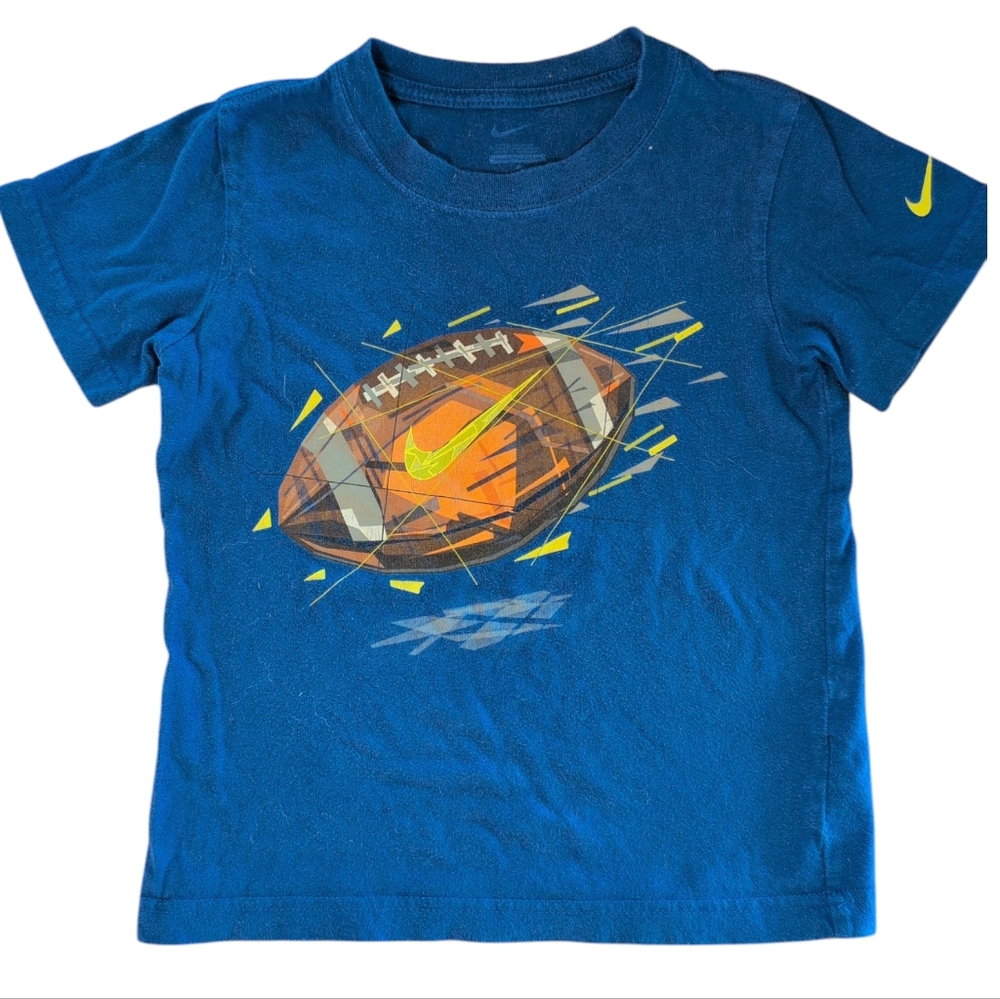 🍁2/$7🍁NIKE Blue Football Graphic Tee Shirt